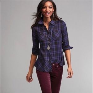 Cabi Plaid Check Shirt
